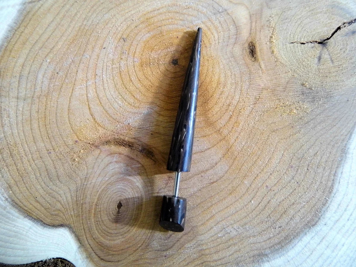 Coco Wood Earring Faux Taper Single