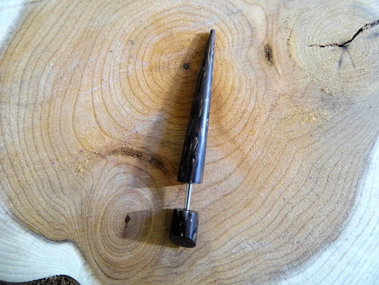 Coco Wood Earring Faux Taper Single