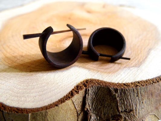 Small Sleeper Wooden Huggies Hoops