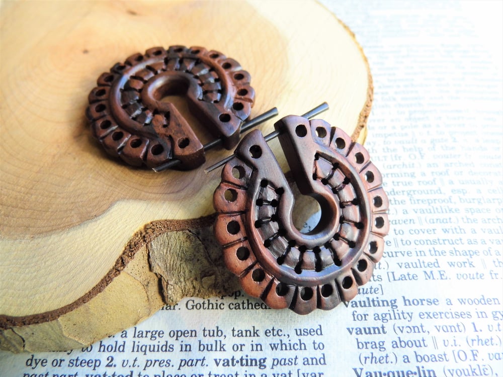 Wood Earrings Womens Fire Hoops