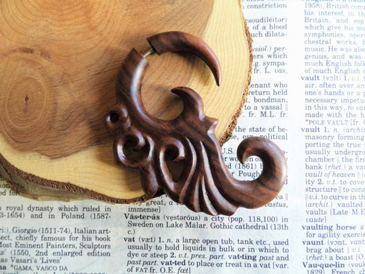 Extra Large Wood Faux Gauge Angel Wings