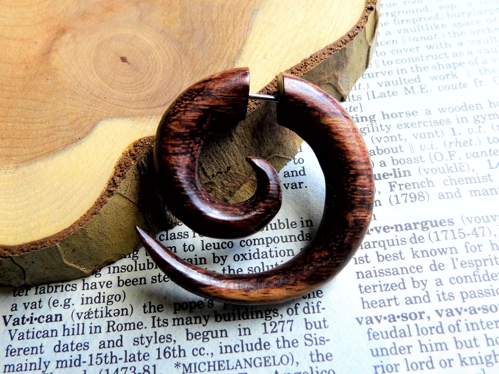 Large Handmade Wooden Spiral Unisex
