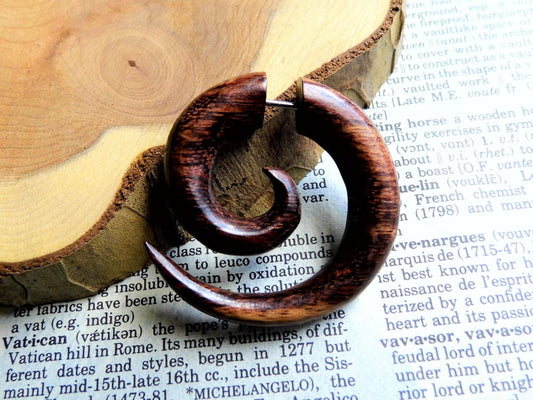 Large Handmade Wooden Spiral Unisex