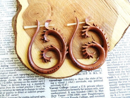 Dragon Festival Hoops Wood Unisex